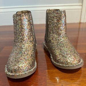 J. Crew kids size 10 glitter sequin boots -  never worn